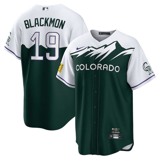 Men's Colorado Rockies Charlie Blackmon City Connect Replica Jersey - Green