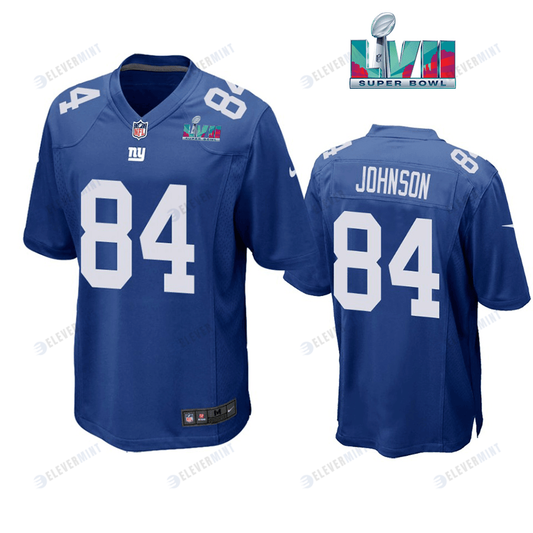 Marcus Johnson 84New York Giants Super Bowl LVII Super Bowl LVII Royal Men Game Jersey