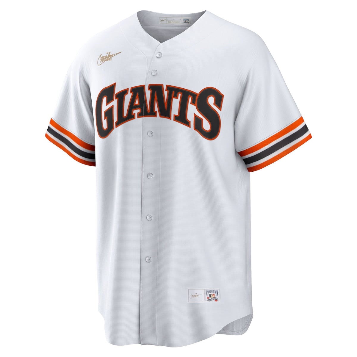 Men's  Nike Giants Home Cooperstown Team Jersey - White