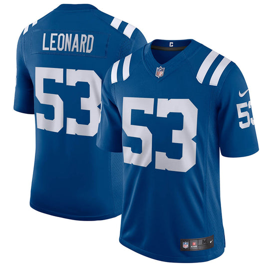 Men's Indianapolis Colts Shaquille Leonard Vapor Limited Jersey Royal