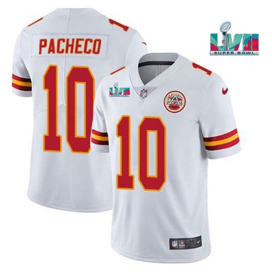 Men's Kansas City Chiefs Isiah Pacheco Super Bowl 57 Game Vapor Jersey White