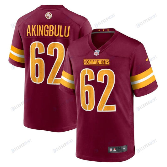 Alex Akingbulu Washington Commanders Game Player Jersey - Burgundy