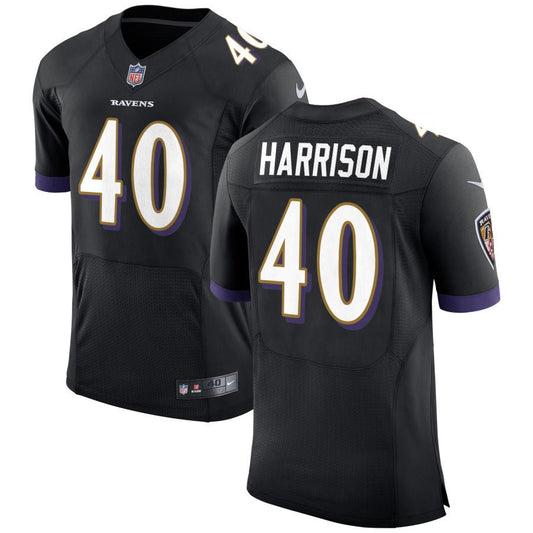 Malik Harrison Baltimore Ravens Nike Speed Machine Elite Jersey - Black