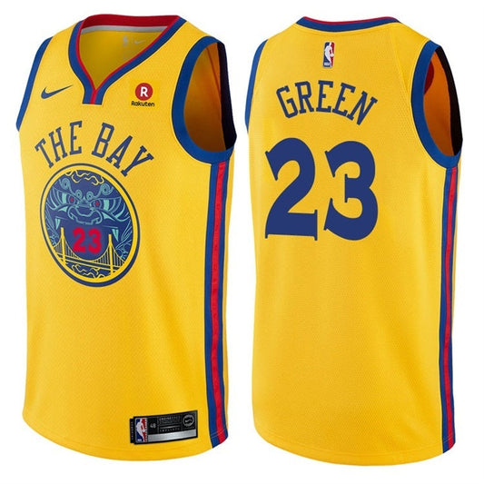 Men's Golden State Warriors Draymond Green City Edition Jersey Gold