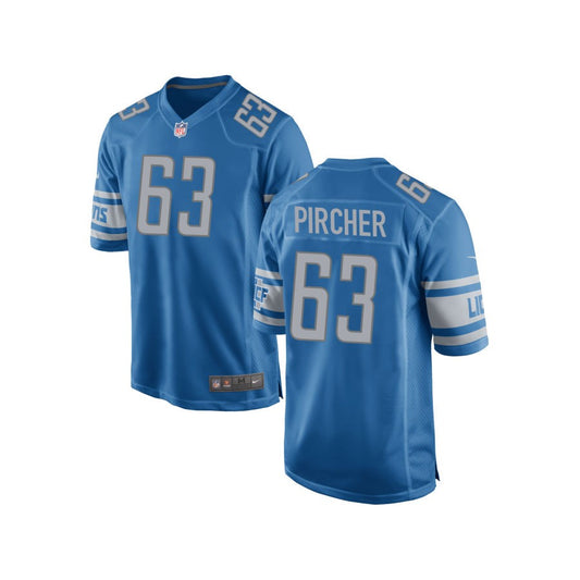 Max Pircher Detroit Lions Nike Youth Team Color Game Jersey - Blue