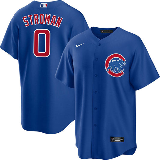 Men's Chicago Cubs Marcus Stroman Cool Base Replica Alternate Jersey - Blue