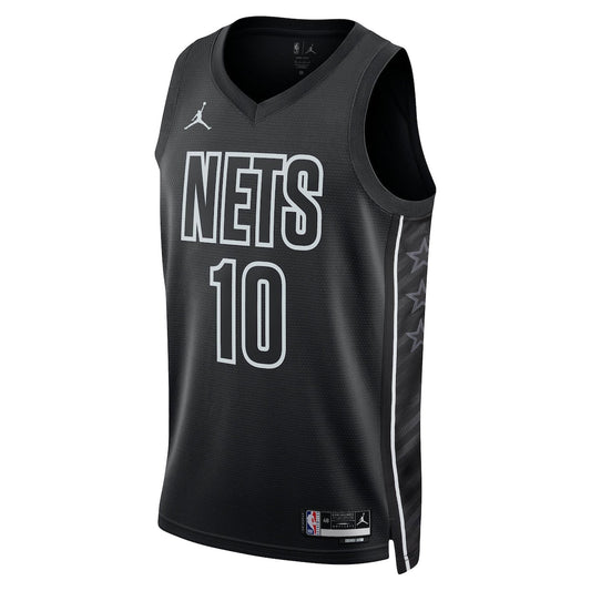 Men's Ben Simmons Jordan Nets 2022/23 Swingman Jersey Statement Edition - Black