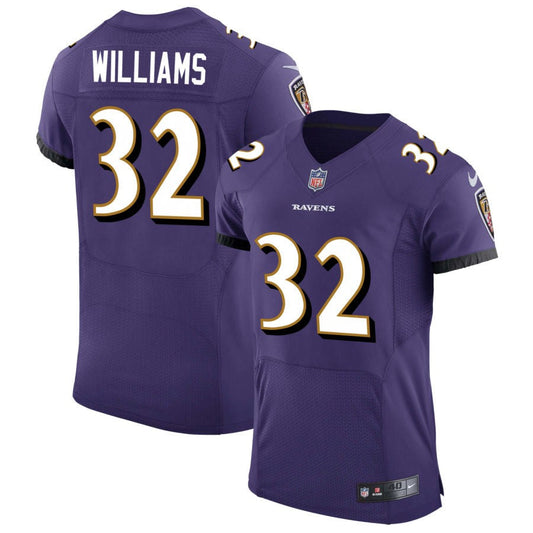 Marcus Williams Baltimore Ravens Nike Speed Machine Elite Jersey - Purple