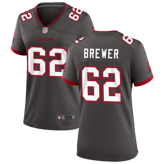 C.J. Brewer Tampa Bay Buccaneers Nike Women's Alternate Game Jersey - Pewter