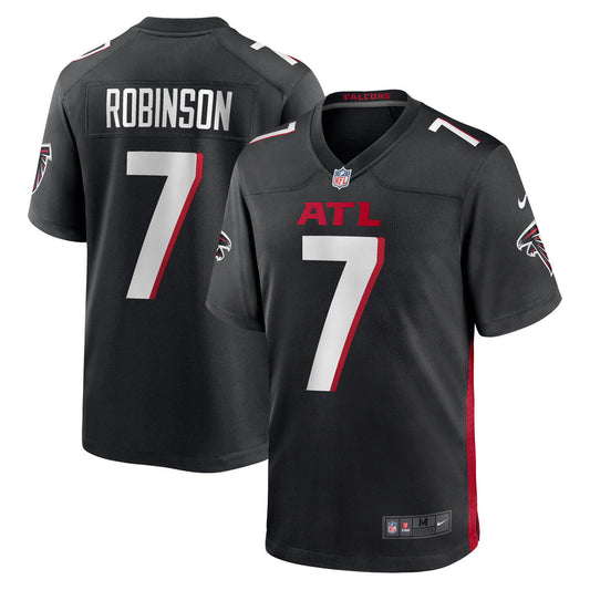 Men's Bijan Robinson Atlanta Falcons Black Game Replica Jersey