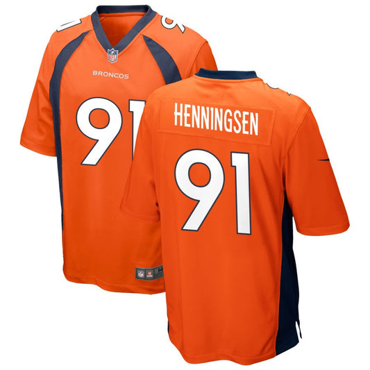 Matt Henningsen Denver Broncos Nike Game Jersey - Orange