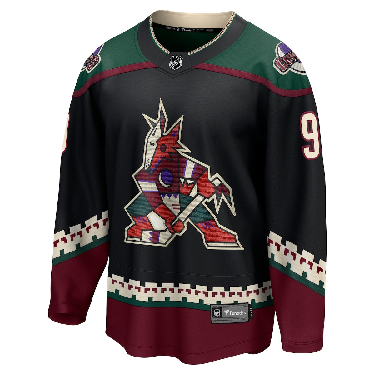 Men's Clayton Keller Fanatics Coyotes Breakaway Jersey - Black