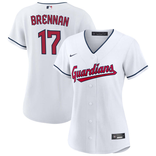 Will Brennan Cleveland Guardians Nike Women's Replica Jersey - White