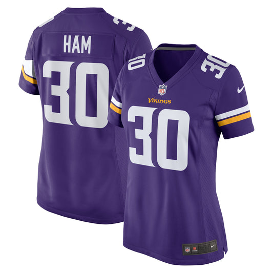 C.J. Ham Minnesota Vikings Nike Women's Game Jersey - Purple