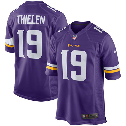 Youth Minnesota Vikings Adam Thielen Game Jersey Purple