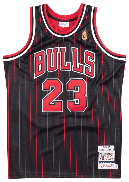 Boys' Grade School  Mitchell & Ness Bulls Authentic Jersey - Black