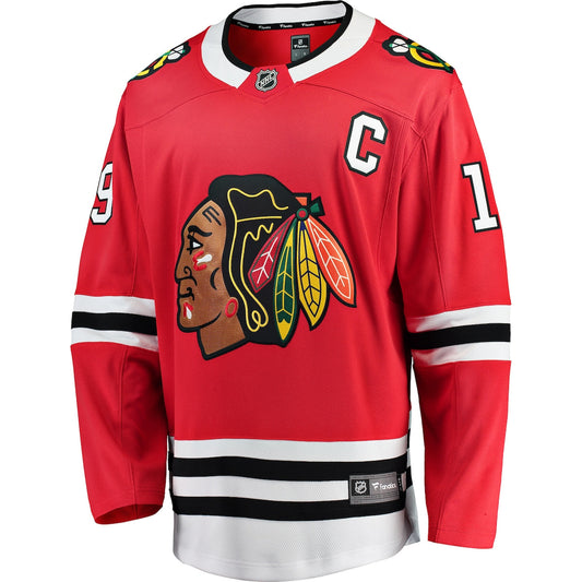 Men's Jonathan Toews Fanatics Blackhawks Breakaway Jersey - Red