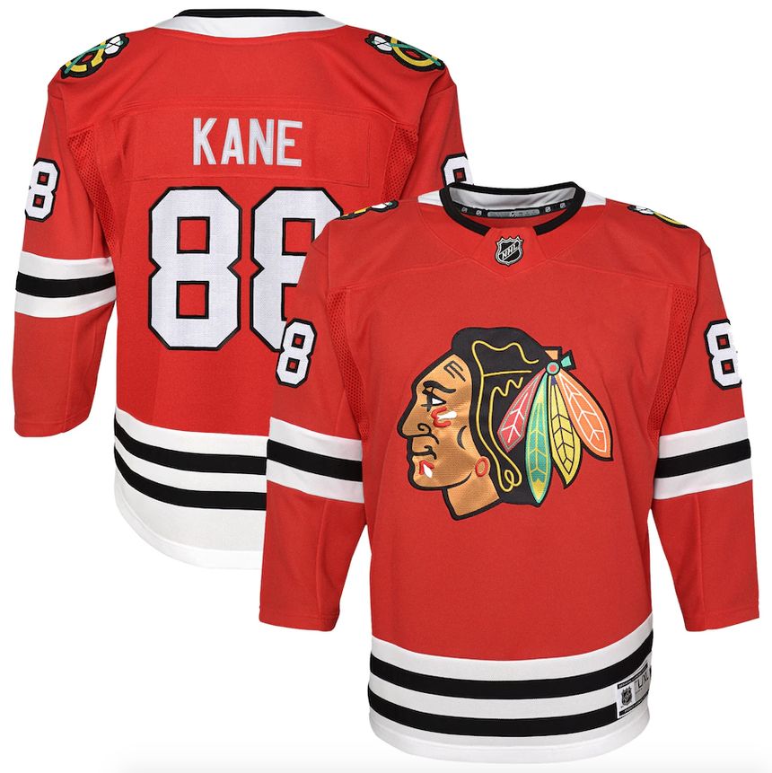 Youth Chicago Blackhawks Patrick Kane Red Home Premier Player Jersey