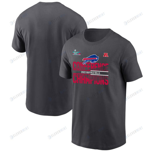 Buffalo Bills 2022 AFC Conference Champions T-Shirt - Anthracite