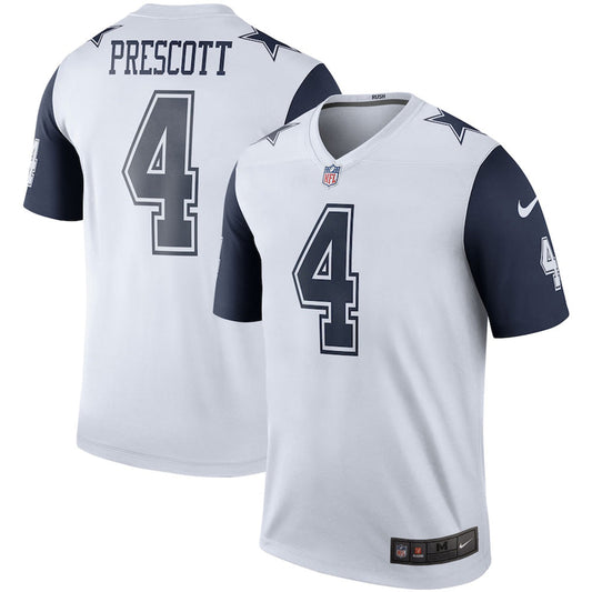 Men's Dallas Cowboys Dak Prescott Color Rush Legend Player Jersey White