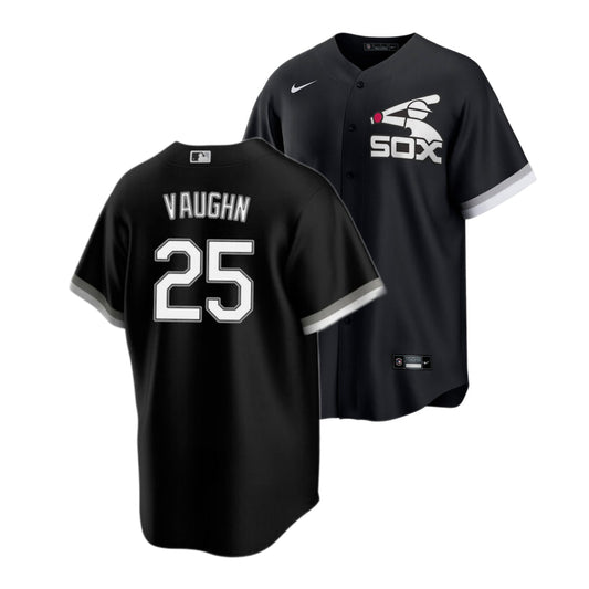 Men's Andrew Vaughn Chicago White Sox Black Alternate Spring Training Premium Replica Jersey