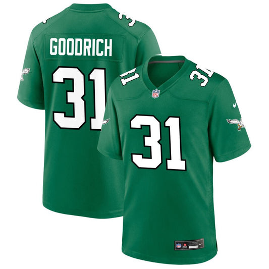 Mario Goodrich Philadelphia Eagles Nike Alternate Game Jersey - Kelly Green