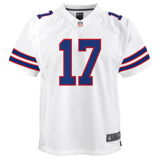 Boys' Grade School Josh Allen Fanatics Bills Game Jersey - White