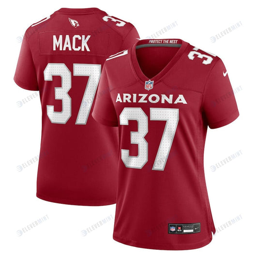 Marlon Mack 37 Arizona Cardinals Women Team Game Jersey - Cardinal