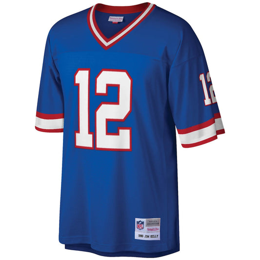 Men's Jim Kelly Mitchell & Ness Bills 1990 Legacy Replica Jersey - Blue