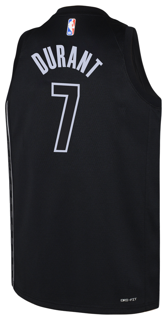 Boys' Grade School Durant Kevin Jordan Nets Statement Swingman Jersey - Black