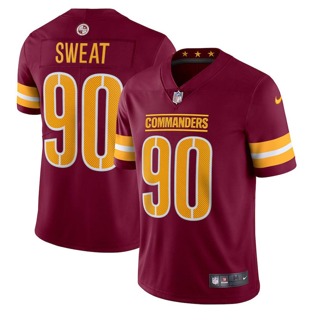 Youth Washington Commanders Montez Sweat Vapor Jersey - Burgundy