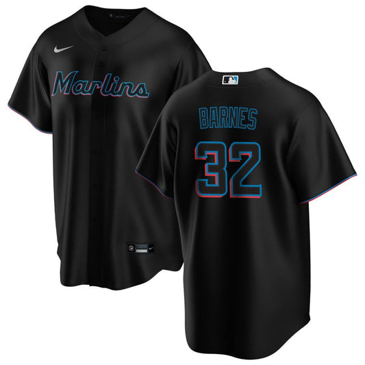 Matt Barnes Miami Marlins Nike Alternate Replica Jersey - Black