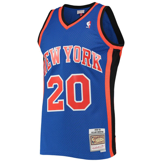 Men's Allan Houston Mitchell & Ness Knicks Swingman Jersey - Blue