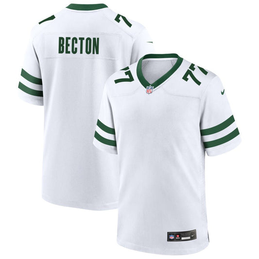 Mekhi Becton New York Jets Nike Legacy Game Jersey - White