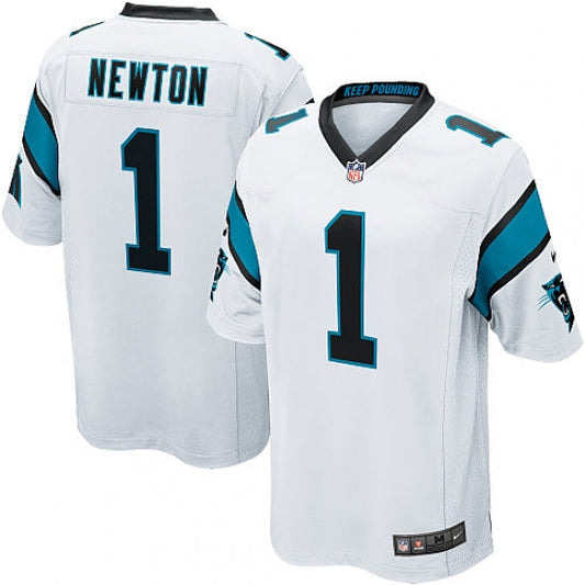 Men's Carolina Panthers Cam Newton Game Jersey White