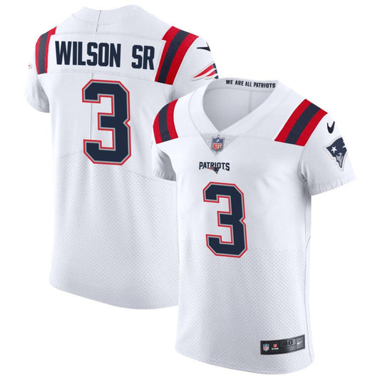 Mack Wilson Sr New England Patriots Nike Vapor Elite Jersey - White