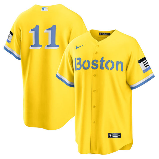 Men's Boston Red Sox Rafael Devers City Connect Replica Jersey - Gold