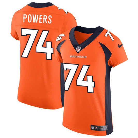 Ben Powers Denver Broncos Nike Vapor Untouchable Elite Jersey - Orange