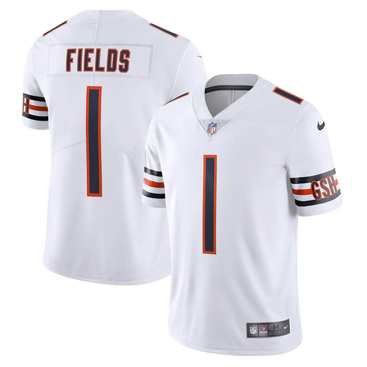 Men's Chicago Bears Justin Fields Vapor Limited Jersey White