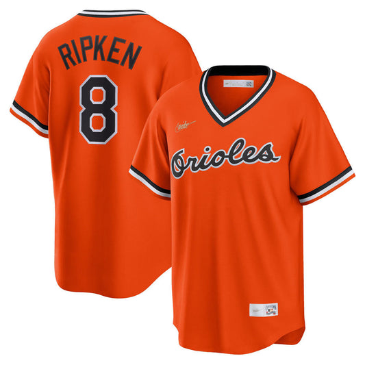 Men's Baltimore Orioles Cal Ripken Jr. Alternate Cooperstown Collection Player Jersey - Orange