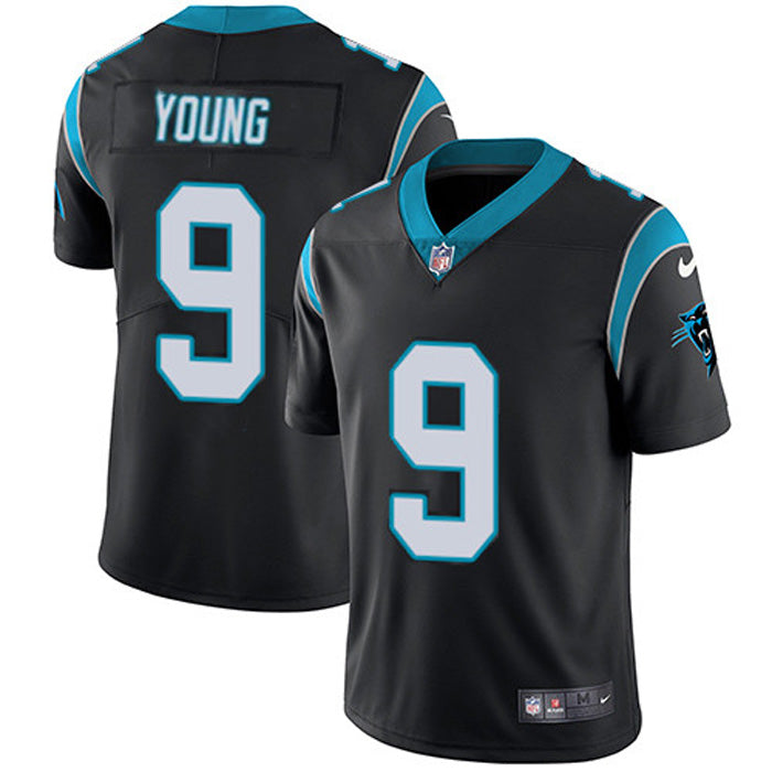 Youth Carolina Panthers Bryce Young Vapor Jersey - Black