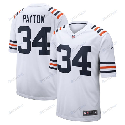 Walter Payton 34 Chicago Bears Player Game Men Jersey - White