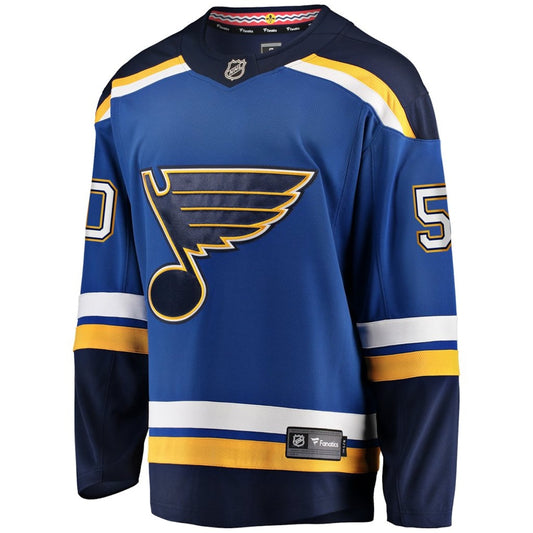 Men's Jordan Binnington Fanatics Blues Breakaway Jersey - Blue