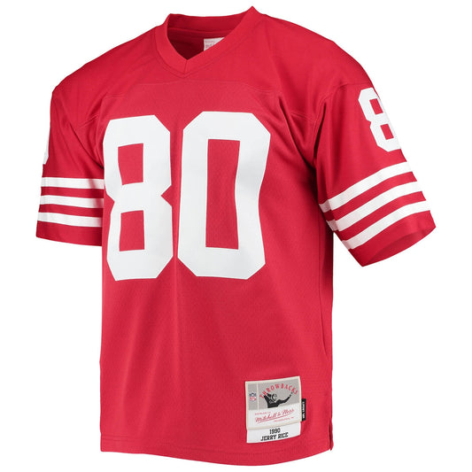 Men's Jerry Rice Mitchell & Ness 49ers Legacy Replica Jersey - Red