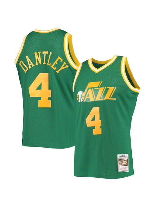 Men's Adrian Dantley Utah Jazz Mitchell & Ness 1980-81 Green Hardwood Classics Swingman Jersey