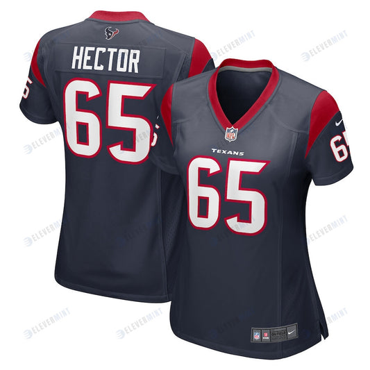 Bruce Hector 65 Houston Texans Women Game Jersey - Navy