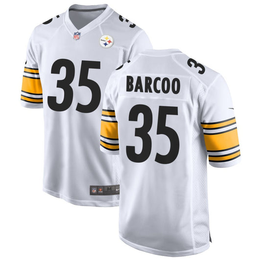 Luq Barcoo Pittsburgh Steelers Nike Game Jersey - White