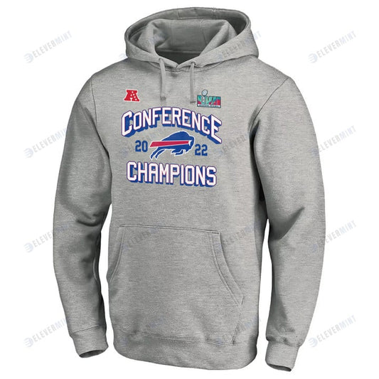 Buffalo Bills AFC Conference Champions Light Grey Pullover Hoodie