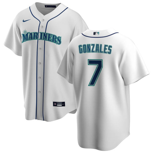 Marco Gonzales Seattle Mariners Nike Youth Home Replica Jersey - White