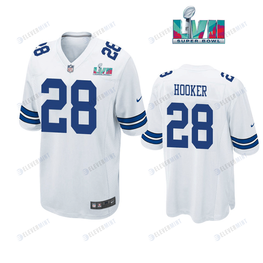 Malik Hooker 28 Dallas Cowboys Super Bowl LVII Super Bowl LVII White Men Game Jersey